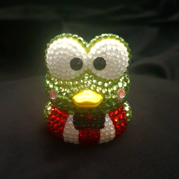 Hello Kitty Other - Keroppi Bling Rubber Duck, Hello Kitty Friends, Bedazzle Keroppi, Unique Gift